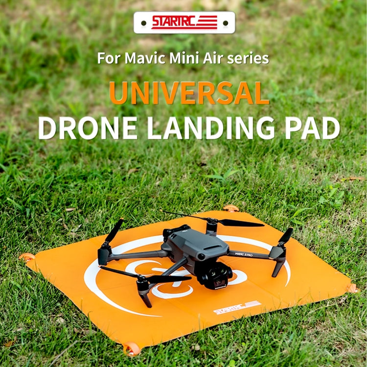 Drone Landing Pad for DJI Avata / Mini 3 / Mavic 3 Pro, 55cm x 55cm, Orange Grey