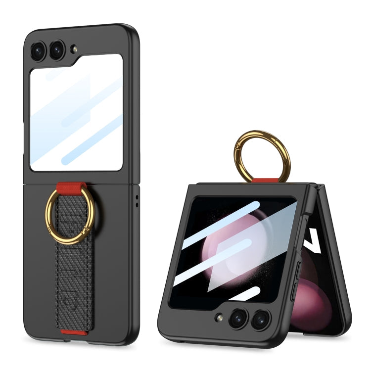 Samsung Galaxy Z Flip5 G Shockproof Phone Case with Ring Wrist Strap