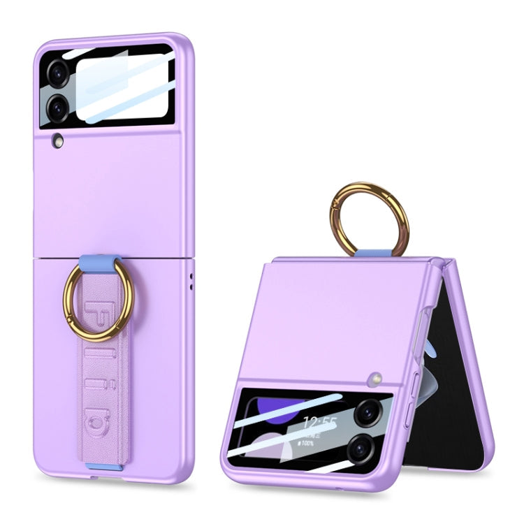 Enhance your Samsung Galaxy Z Flip3 5G with the Purple GKK Integrated Ultrathin Shockproof Phone Case