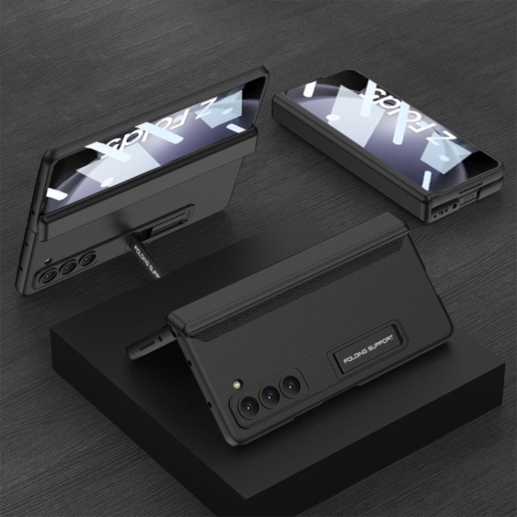 GKK Integrated Magnetic Full Coverage Folding Phone Case for Samsung Galaxy Z Fold5 - Black