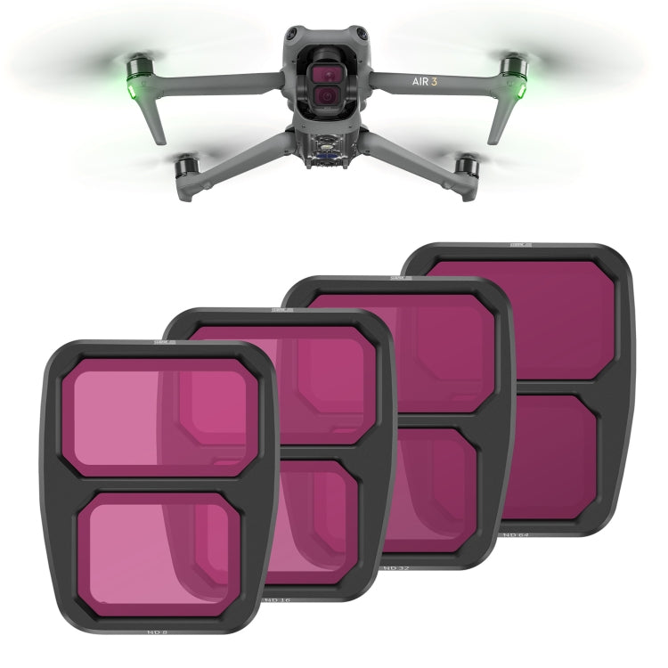 STARTRC 4-in-1 ND8/16/32/64 Lens Filter Set for DJI Air 3 Drone