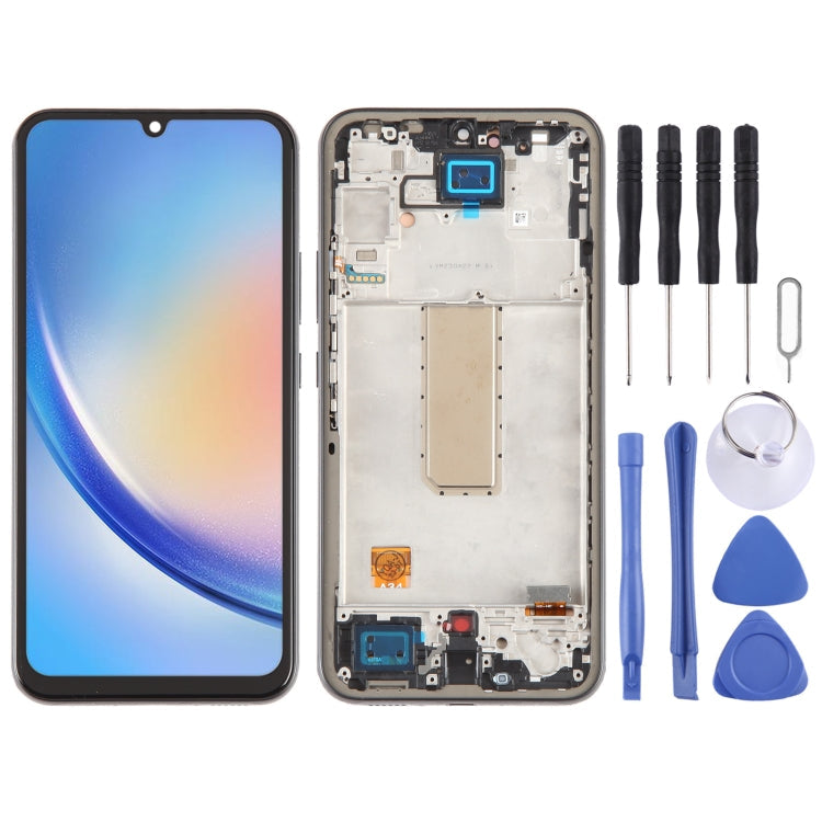 Samsung Galaxy A34 5G SM-A346B OLED LCD Screen Digitizer with Frame - No Fingerprint Support