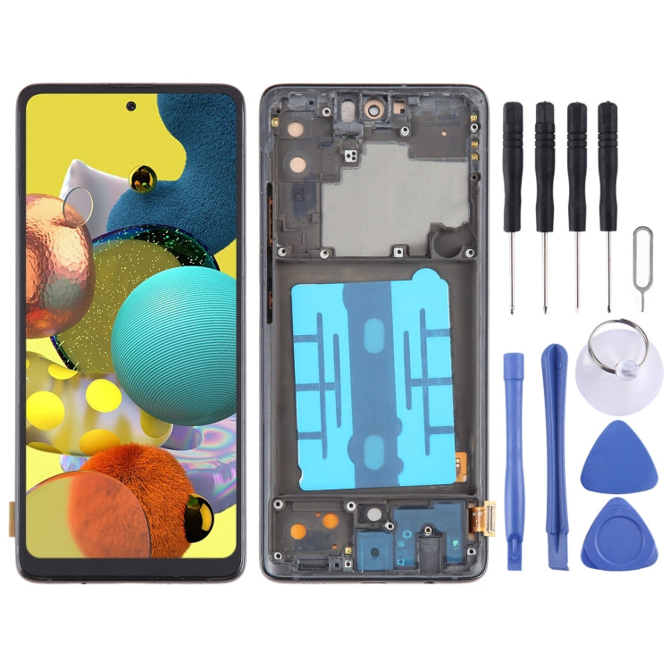 Samsung Galaxy A51 5G SM-A516B TFT LCD Screen Digitizer Full Assembly with Frame - No Fingerprint Identification Support