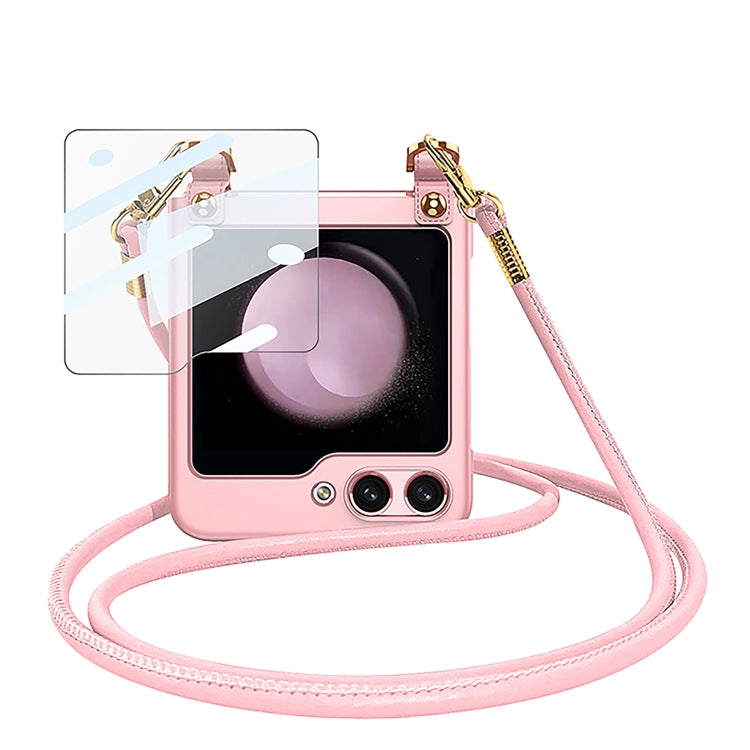 Pink Cross-body Ultra-thin Phone Case for Samsung Galaxy Z Flip5