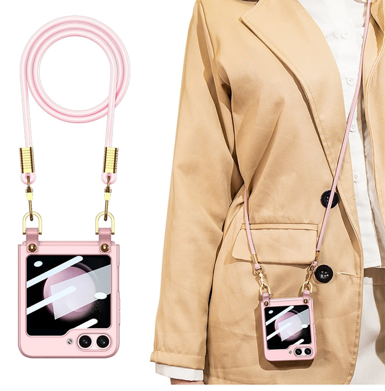 Pink Cross-body Ultra-thin Phone Case for Samsung Galaxy Z Flip5