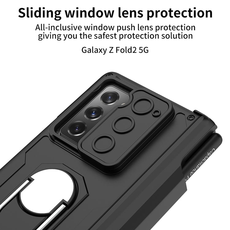 Samsung Galaxy Z Fold2 GKK Integrated Folding Armored Shell PC Phone Case with Pen Box (Grey)