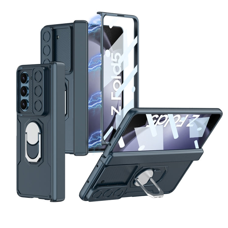 Samsung Galaxy Z Fold5 GKK Integrated Folding Armored Shell PC Phone Case in Green
