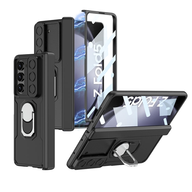 Samsung Galaxy Z Fold5 GKK Integrated Folding Armored Shell PC Phone Case - Black