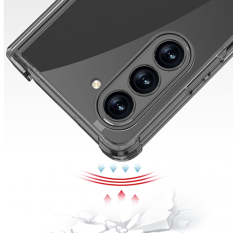 GKK Airbag Hinge Shockproof Phone Case for Samsung Galaxy Z Fold5 (Transparent)