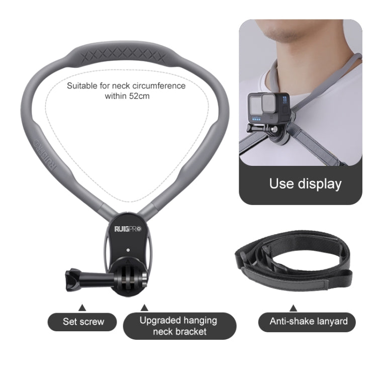 Flexible Wearable Neck Mount for Action Cameras and Phones