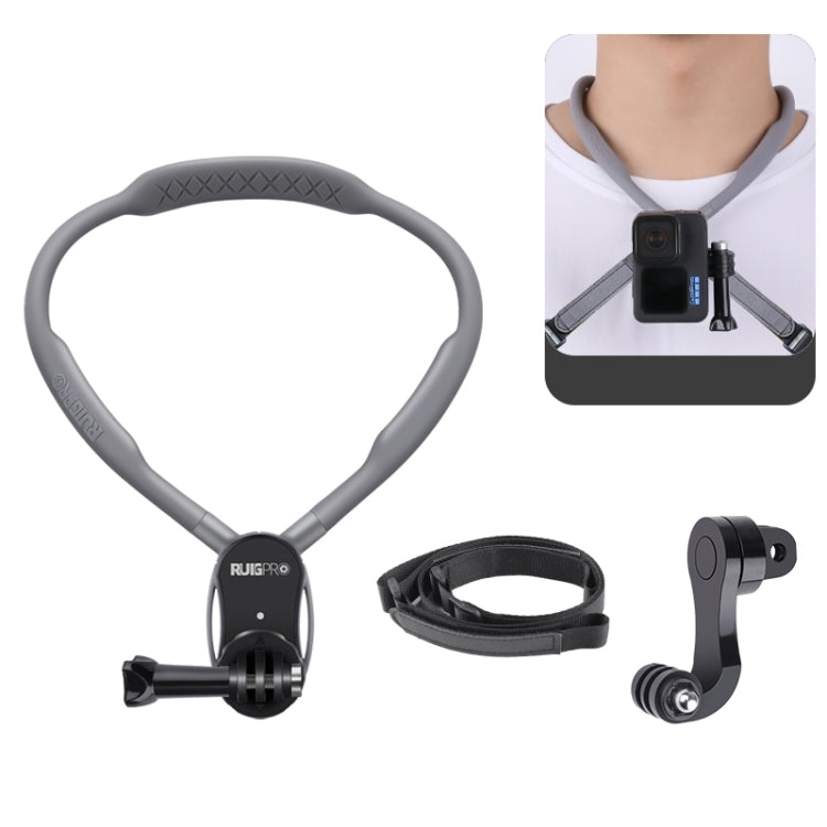 Lazy Neck Bracket POV View Mount With J-Hook Buckle for Ultimate Hands-Free Shooting Experience
