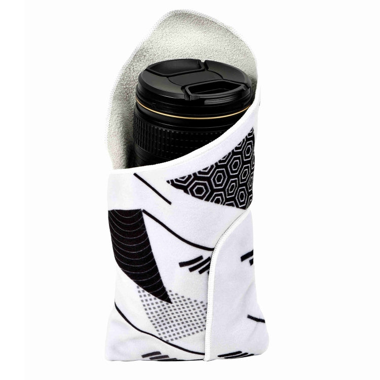 Shockproof Lens Wrap for Cameras and Digital Devices (Grey White)