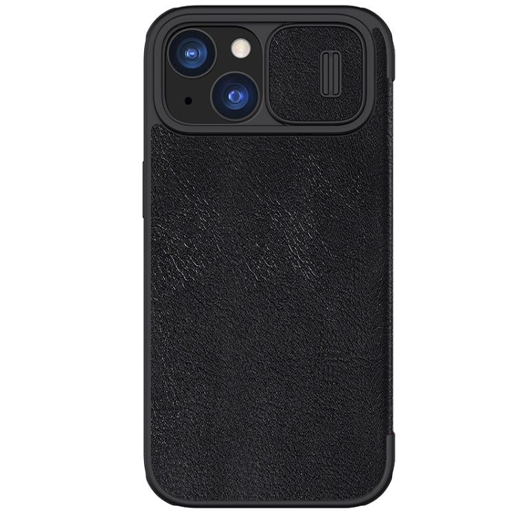 NILLKIN QIN Series Pro Leather Phone Case for iPhone 15 - Black