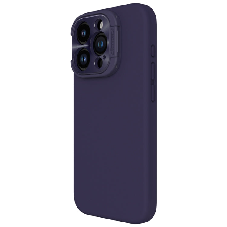NILLKIN Magsafe Magnetic Phone Case for iPhone 15 Pro with Lens Wing (Purple)