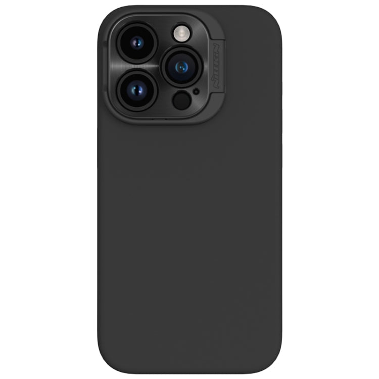 NILLKIN Lens Wing Magsafe Magnetic Phone Case for iPhone 15 Pro Max (Black) with Liquid Silicone Material