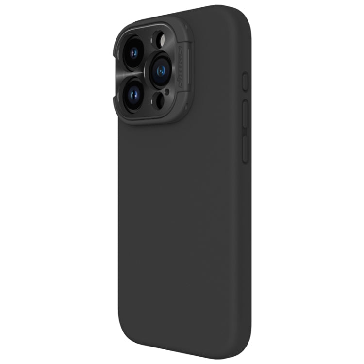 NILLKIN Lens Wing Magsafe Magnetic Phone Case for iPhone 15 Pro Max (Black) with Liquid Silicone Material