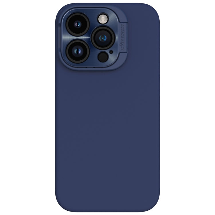 NILLKIN Magsafe Magnetic Phone Case for iPhone 15 Pro Max (Dark Blue) with Lens Protection and Hands-Free Stand