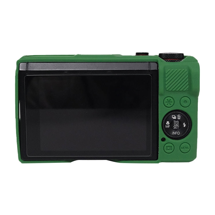 Silicone Protective Case with Lens Cover for Canon PowerShot G7 X Mark III (Green)