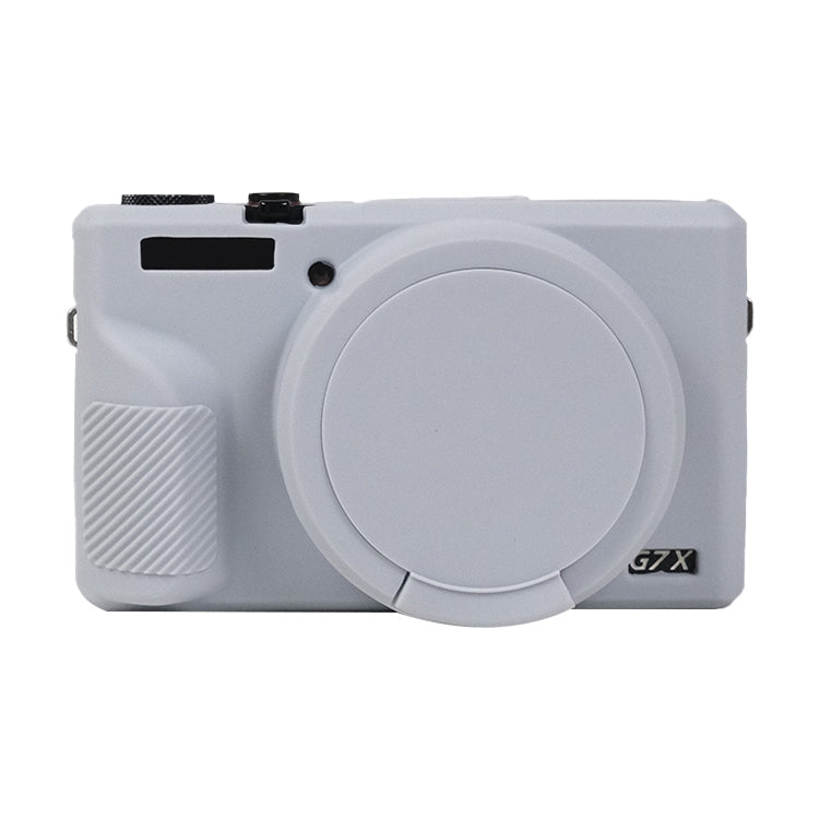 Canon PowerShot G7 X Mark III Soft Silicone Protective Case with Lens Cover - Grey