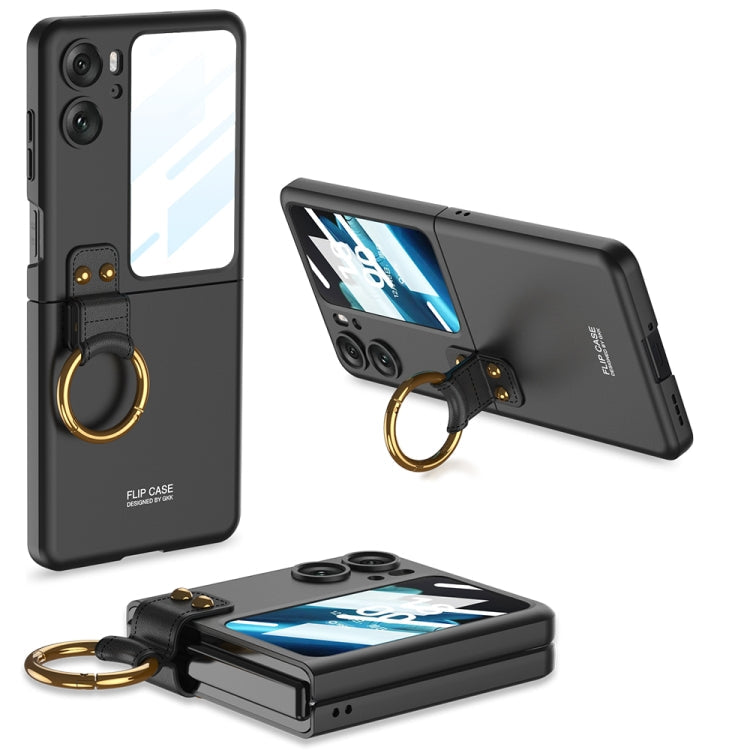 OPPO Find N2 Ultra-Thin Phone Case with Ring Holder-Black