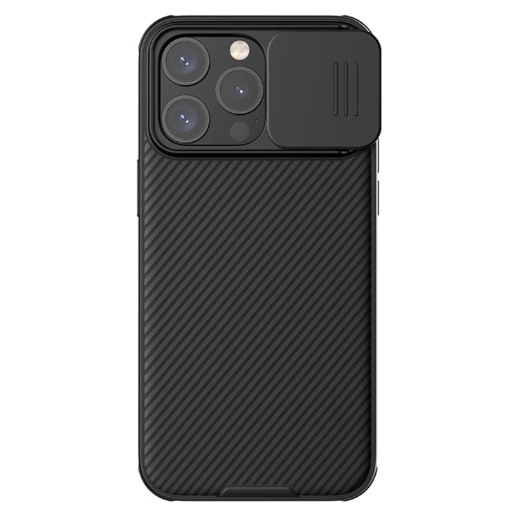 NILLKIN CamShield Pro Magnetic Magsafe Phone Case for iPhone 15 Pro Max - Black with Lens Slide Cover