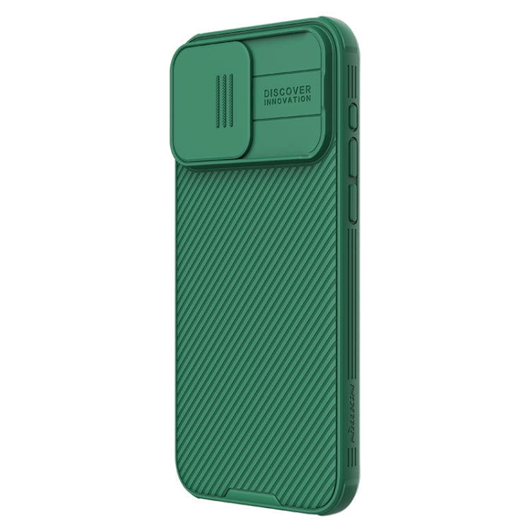 NILLKIN CamShield Pro Magnetic Magsafe Phone Case for iPhone 15 Pro Max (Green)