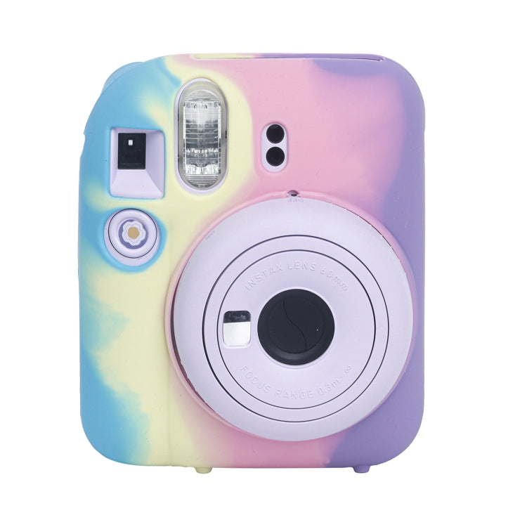 Soft Silicone Camera Protective Case for FUJIFILM instax mini 12 (Dark Blue Purple)