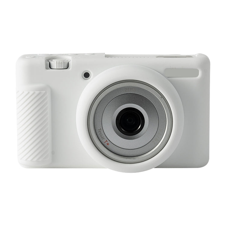 Soft Silicone Protective Case for Sony ZV-1F / ZV1 M2 (White)