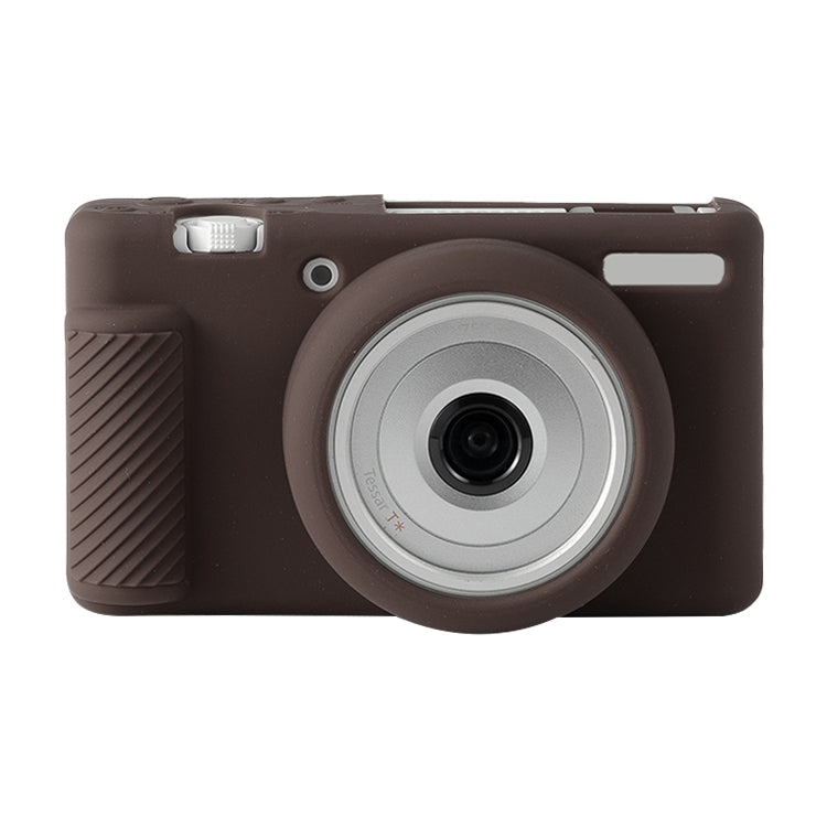 Soft Silicone Protective Case for Sony ZV-1F / ZV1 M2 (Coffee)