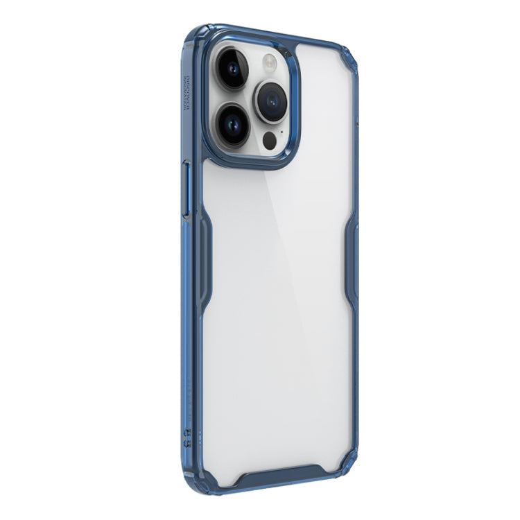 NILLKIN Ultra Clear PC + TPU Phone Case for iPhone 15 Pro (Blue)