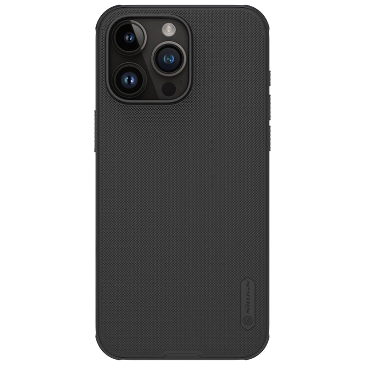 NILLKIN Frosted Shield Pro PC + TPU Phone Case for iPhone 15 Pro Max (Black)