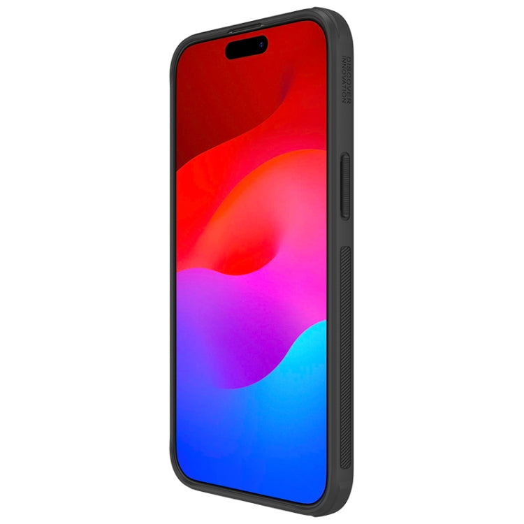NILLKIN Frosted Shield Pro PC + TPU Phone Case for iPhone 15 Pro Max (Black)