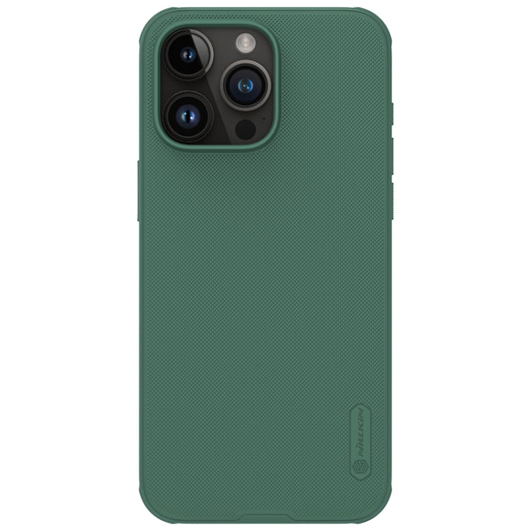 NILLKIN Frosted Shield Pro PC + TPU Phone Case for iPhone 15 Pro Max (Green)