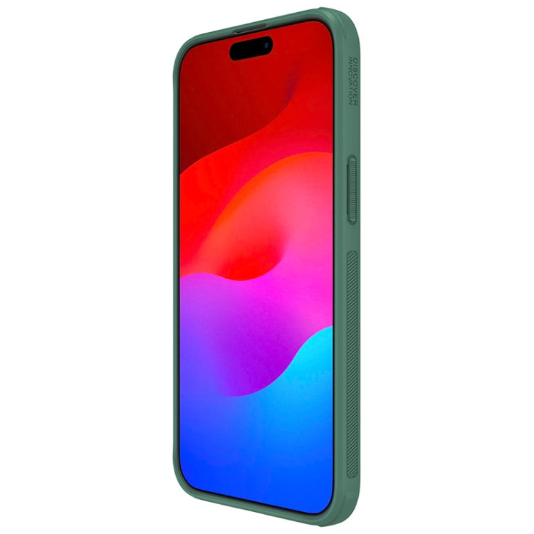 NILLKIN Frosted Shield Pro PC + TPU Phone Case for iPhone 15 Pro Max (Green)