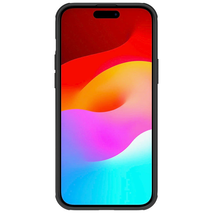 NILLKIN Frosted Shield Pro PC + TPU Phone Case for iPhone 15 Plus (Black)