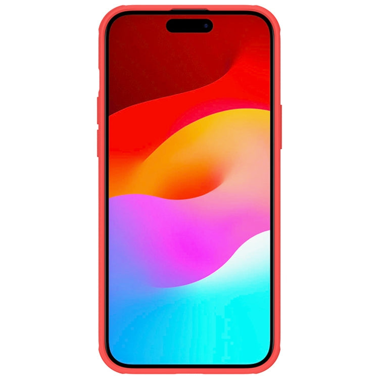 NILLKIN Frosted Shield Pro PC + TPU Phone Case for iPhone 15 Plus (Red)
