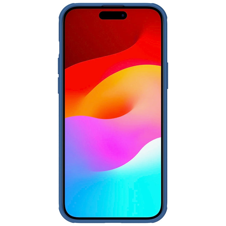 NILLKIN Frosted Shield Pro PC + TPU Phone Case for iPhone 15 Plus (Blue)