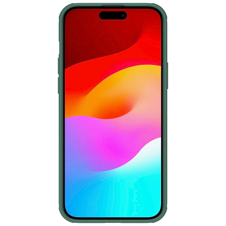 NILLKIN Frosted Shield Pro PC + TPU Phone Case for iPhone 15 Plus (Green)