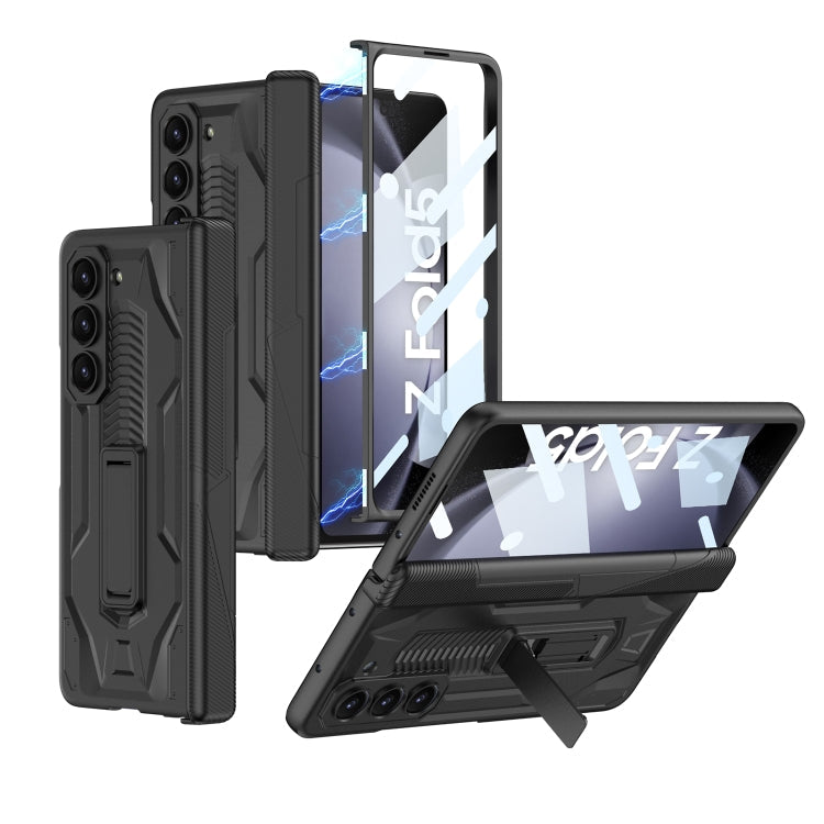 GKK Integrated Magnetic Armor Flip Phone Case for Samsung Galaxy Z Fold5 (Black)