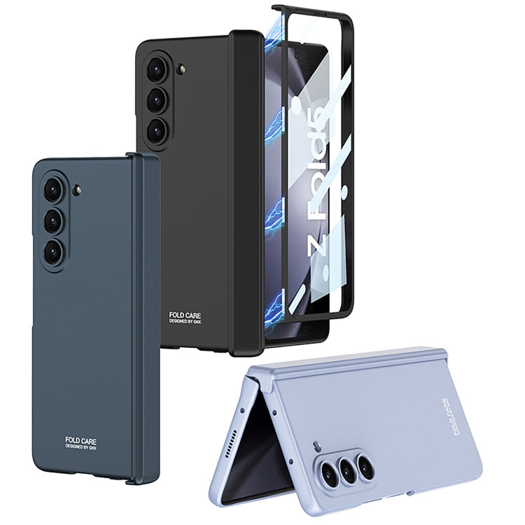 GKK Integrated Magnetic Folding Hinge Phone Case for Samsung Galaxy Z Fold5 (Green)