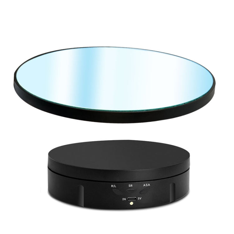 22cm Black Electric Rotating Display Stand with Remote Control