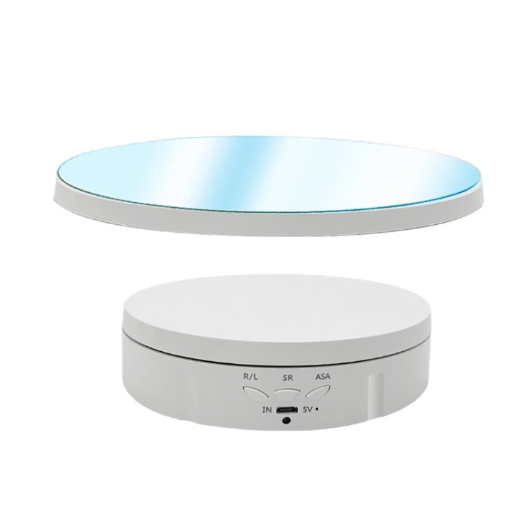 Electric Rotating Display Stand with Remote Control - White