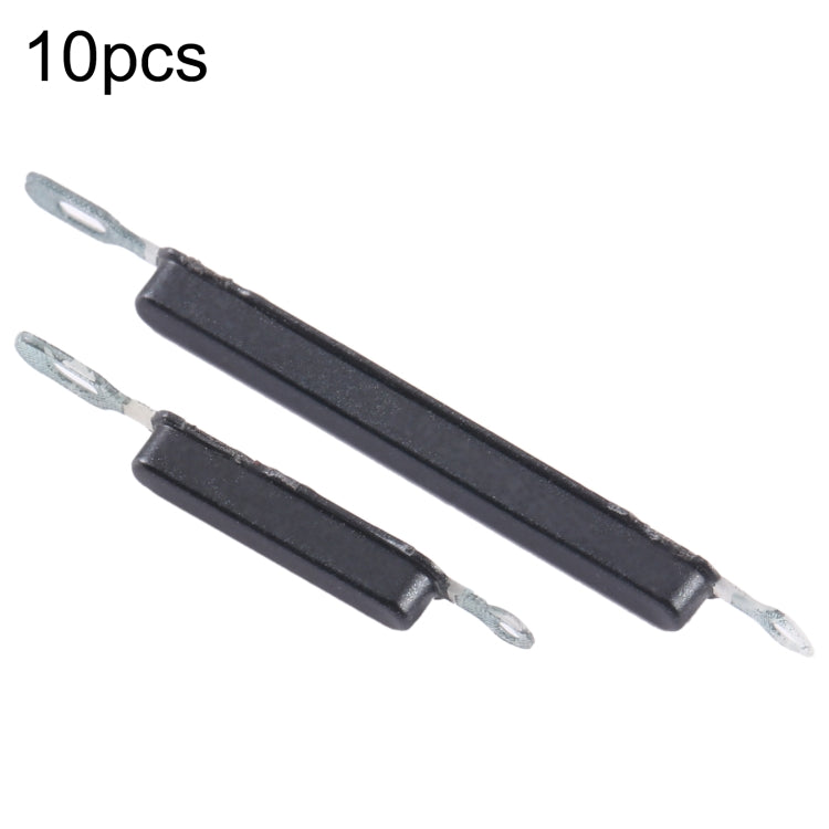 10pcs Power and Volume Control Button Set for Samsung Galaxy M01s SM-M01 (Black)