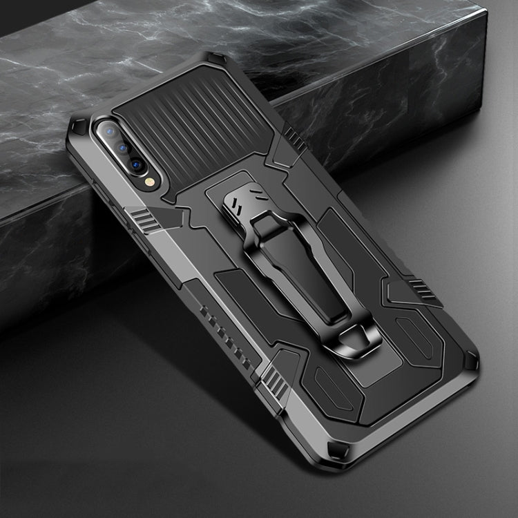 Samsung Galaxy A70 Machine Armor Warrior Shockproof Case in Black