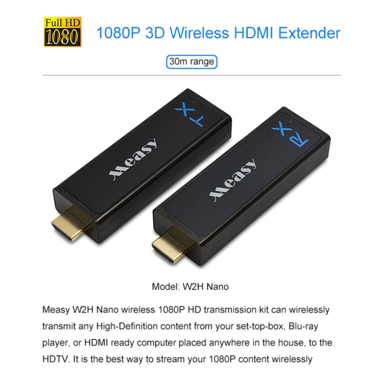 Wireless 1080P HDMI 1.4 3D Audio Video Transmitter Receiver Extender