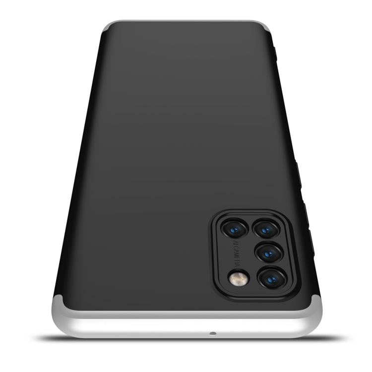 GKK Black Silver Three Stage Splicing Full Coverage PC Protective Case for Samsung Galaxy A31