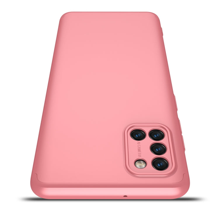 GKK Three Stage Splicing Full Coverage PC Protective Case for Samsung Galaxy A31 (Rose Gold)