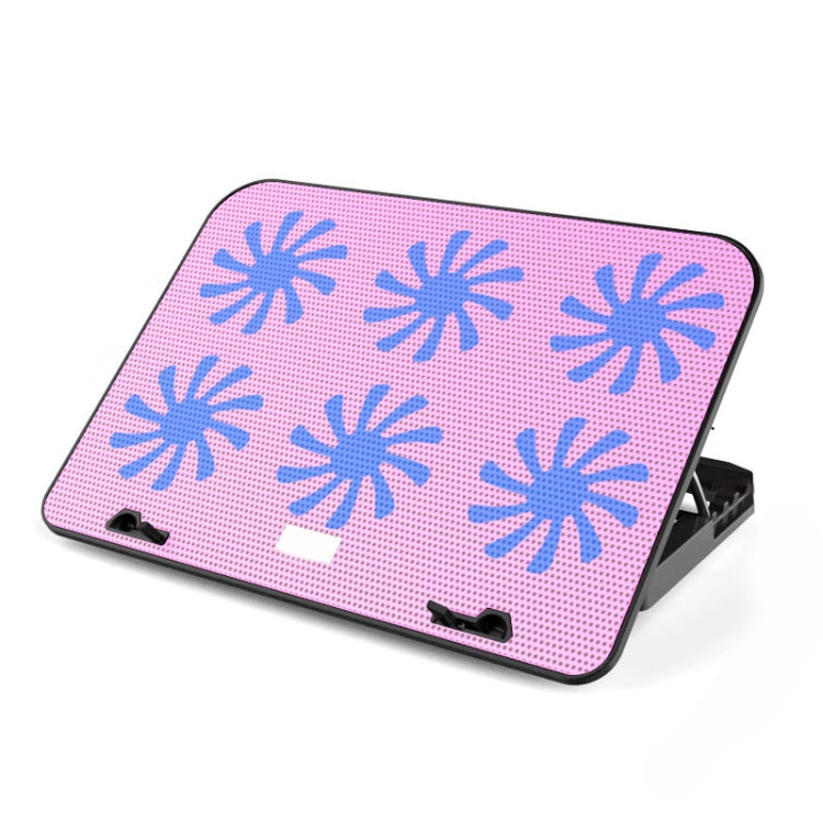 ICE COOREL Premium Edition Notebook Computer Cooling Base with Six Silent Fans (Charm Powder)
