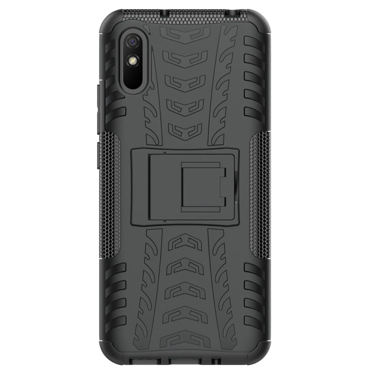 Black Shockproof Protective Case with Holder for Xiaomi Redmi 9A