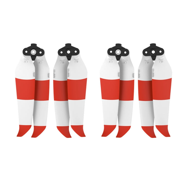 Sunnylife 7238F-2C Two Pairs of Double-Sided Low Noise Quick-Release Propellers for DJI Mavic Air 2 (Red White)